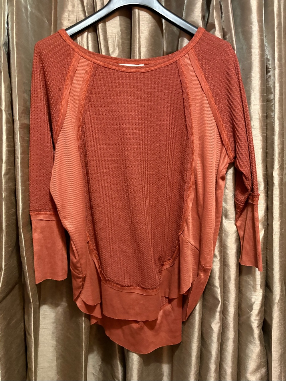 Amaryllis Burnt Orange Lightweight Knit Pullover